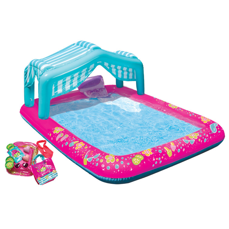 Banzai 35" x 74" x 56" Plastic Kiddie Pool Wayfair